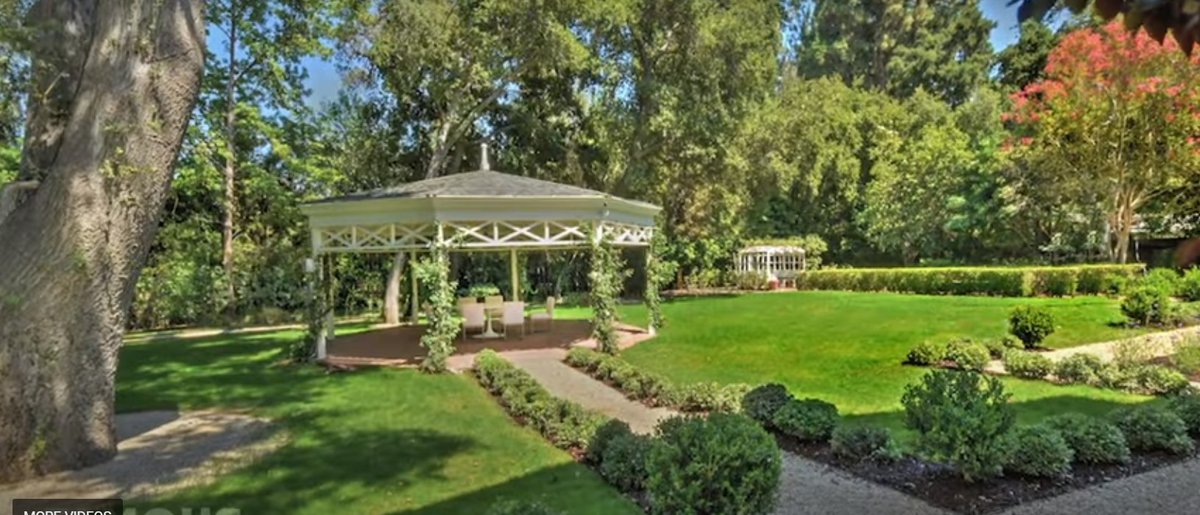 Kyle Richards Gazebo in garden