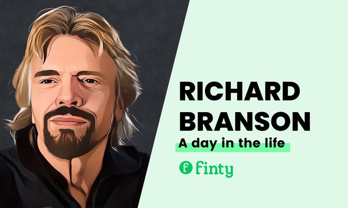 Richard Branson's daily routine
