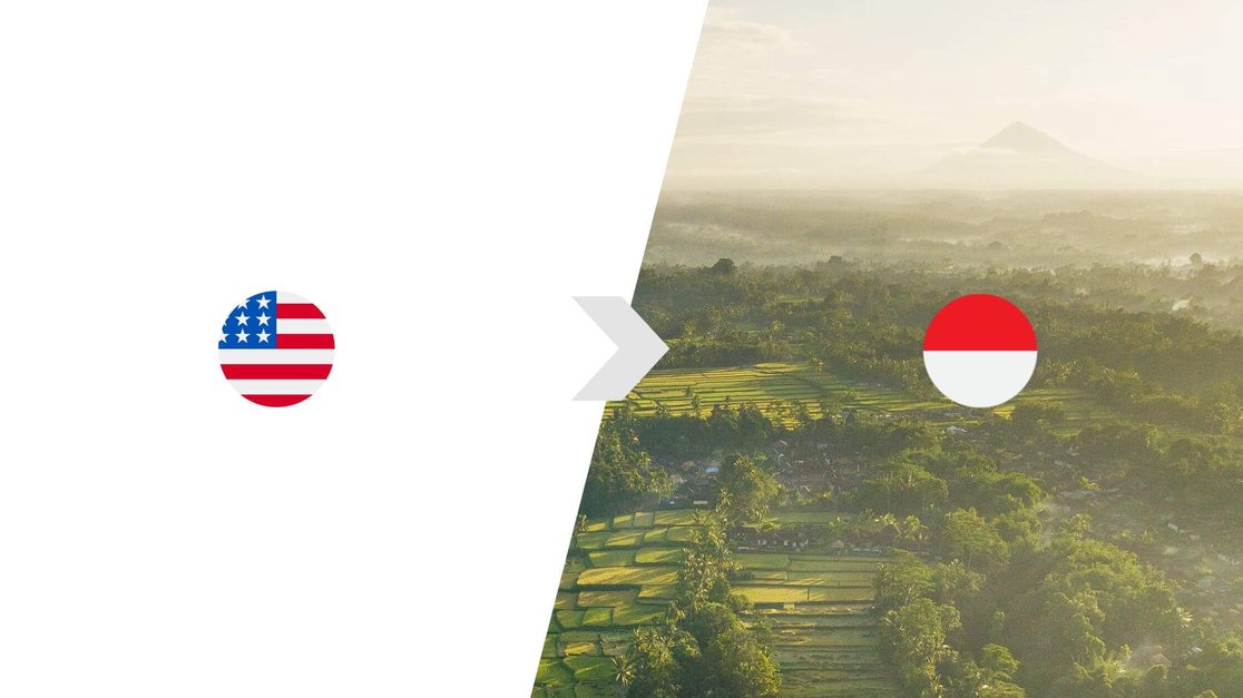 USA to IDR (Indonesia).