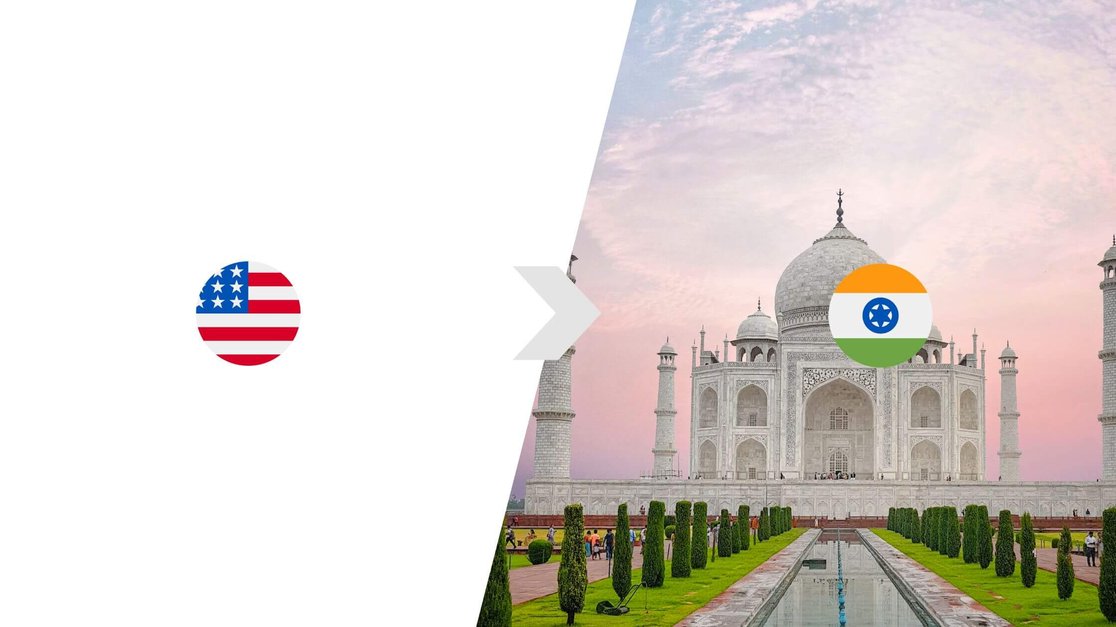 USA to INR (India).