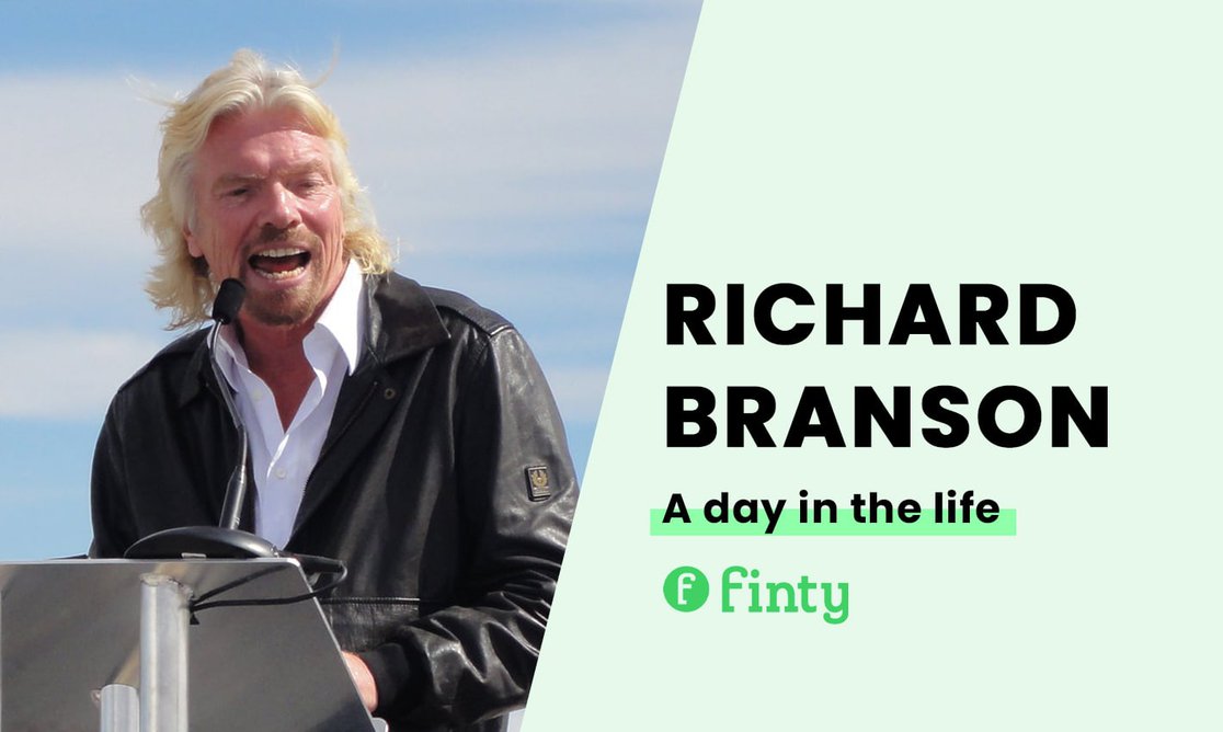 Richard Branson's daily routine